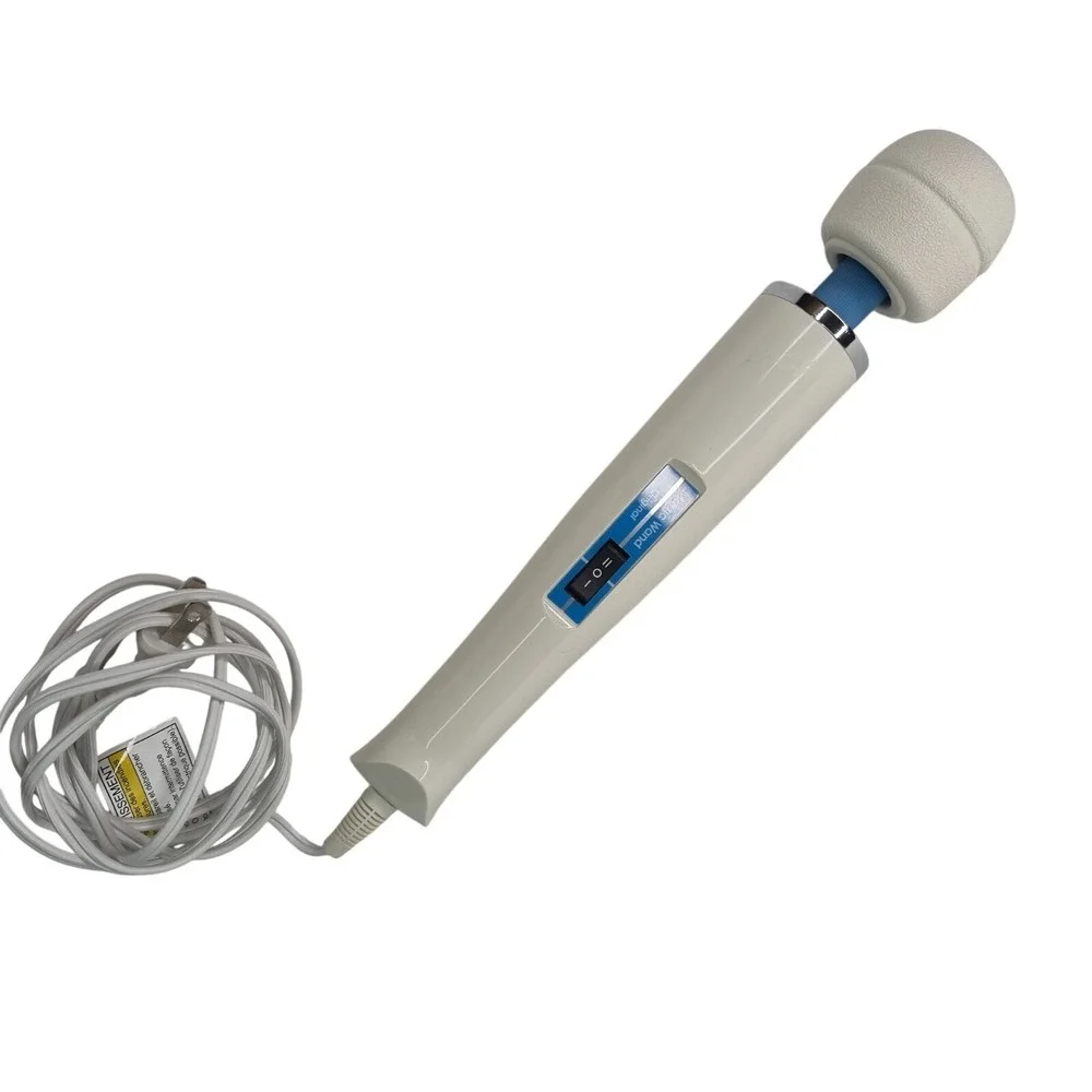 Vibratex Magic Wand Original HV-260 Corded Electric Massager White Blue HV260
